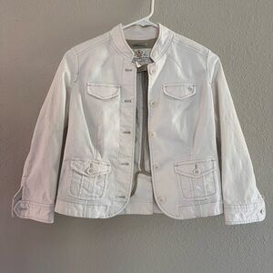 Abercrombie and Fitch soft white jacket